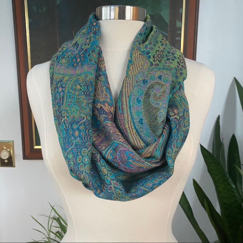 BOHOMONDE pashmina silk blend infinity scarf